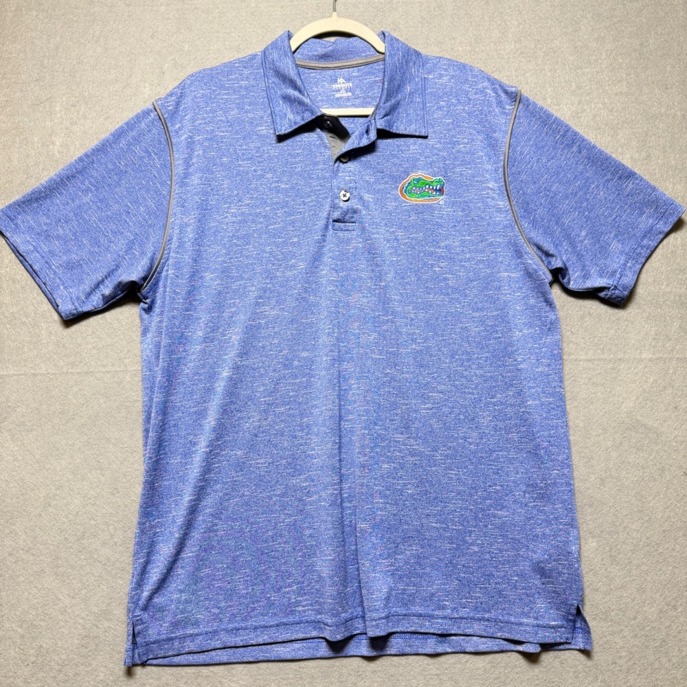 Florida Gators Polo Shirt Men's‎ Large Blue Short Sleeve Embroidered Logo